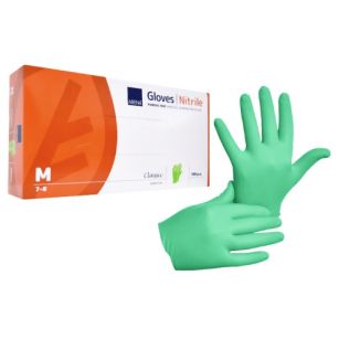 Rękawice nitrylowe zielone 100szt. Abena