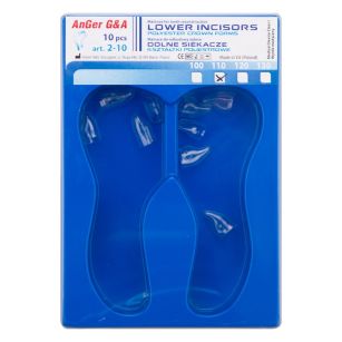 Kształtki poliestrowe AnGer dolne siekacze 10 szt.