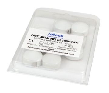 Paski metalowe do formówki 10 szt. 0,05mm x 1000mm