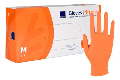 Rękawice nitrylowe pomarańczowe 100szt. Abena