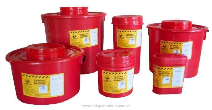 Pojemnik na odpady medyczne 0,7l