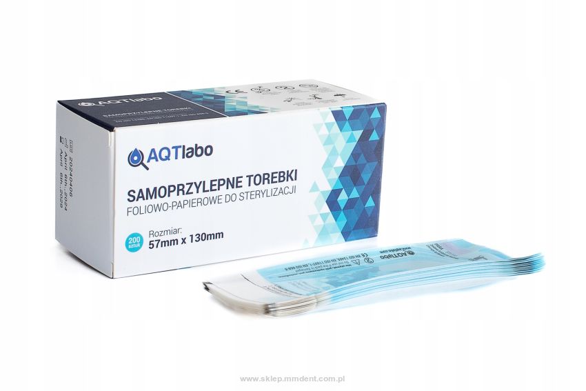 Torebki do sterylizacji 57 x 130, 200 szt.