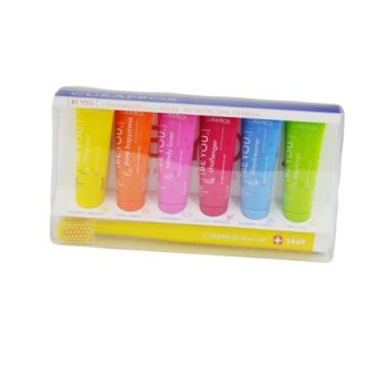 CURAPROX BE YOU - zestaw six pack + szczoteczka, wszystkie smaki 10ml