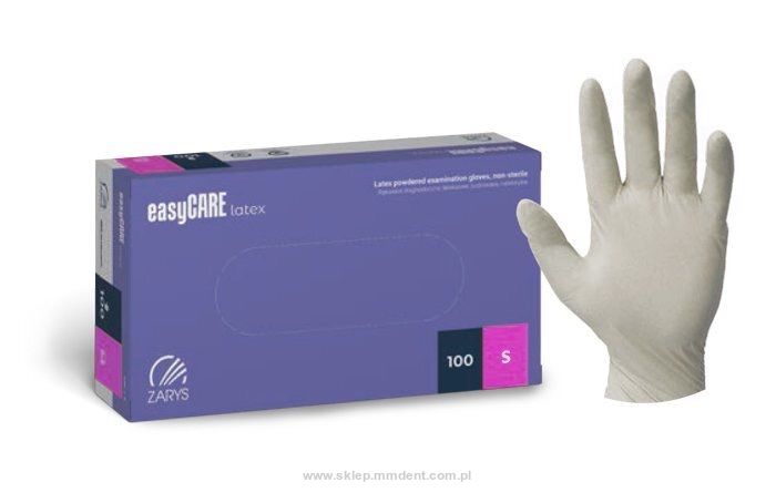 Rękawice lateksowe pudrowane 100szt. Zarys