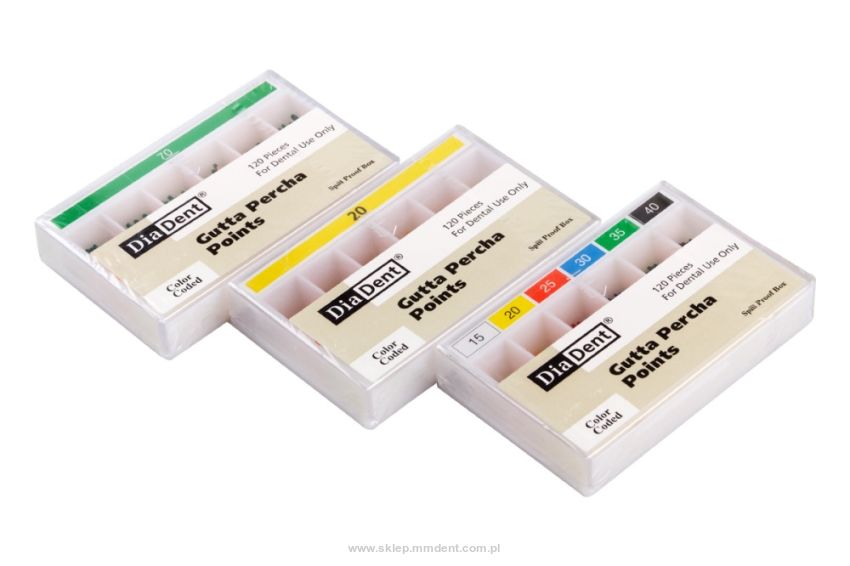 Ćwieki gutaperkowe Diadent 2%