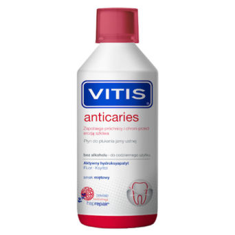Płukanka VITIS Anticares zapobiegająca próchnicy  500ml