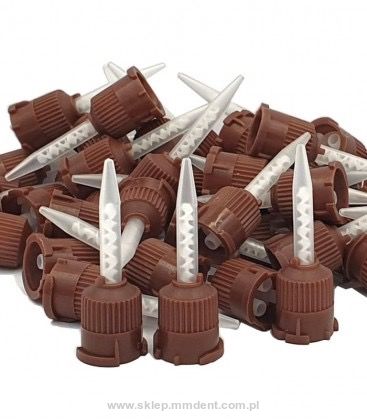 Końcówki mieszające brązowe 50 szt.