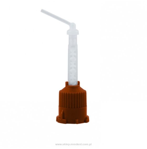 Końcówki mieszające brązowe z dziubkiem 25 szt.