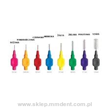 Szczoteczki międzyzębowe op. 8szt FIOLETOWE 1,1mm