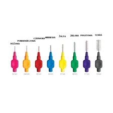Szczoteczki międzyzębowe op. 8szt FIOLETOWE 1,1mm