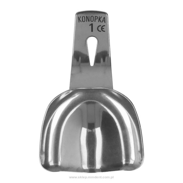 Łyżki wyciskowe pełne do bezzębia Konopka