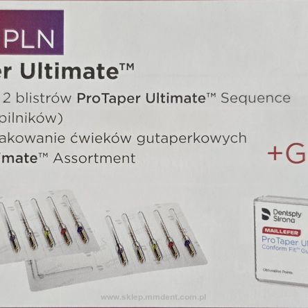 ProTaper Ultimate Sequence 2 blistry po 5 pilników +GRATIS GUTAPERKA ProTaper Ultimate