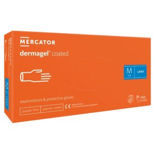 Rękawice lateksowe bezpudrowe 100szt. Mercator