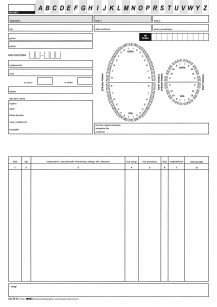 Historia choroby z diagramem twarda 100szt.
