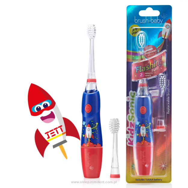 Szczoteczka soniczna dla dzieci w wieku 3+ lat RAKIETA