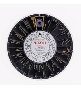 Wkłady koronowo-korzeniowe tytanowe asortyment 60 szt. Nordin