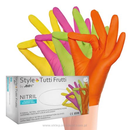 Rękawice nitrylowe Tutti Frutti rozm XS lub S
