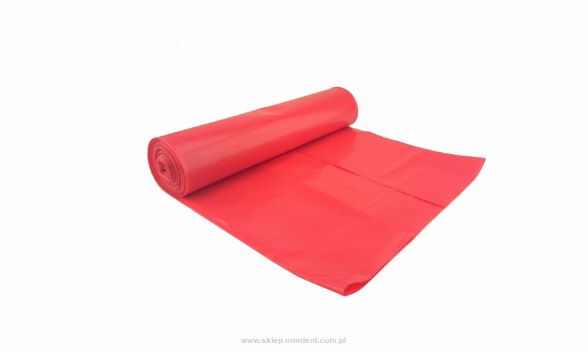 Worki na śmieci czerwone 120l